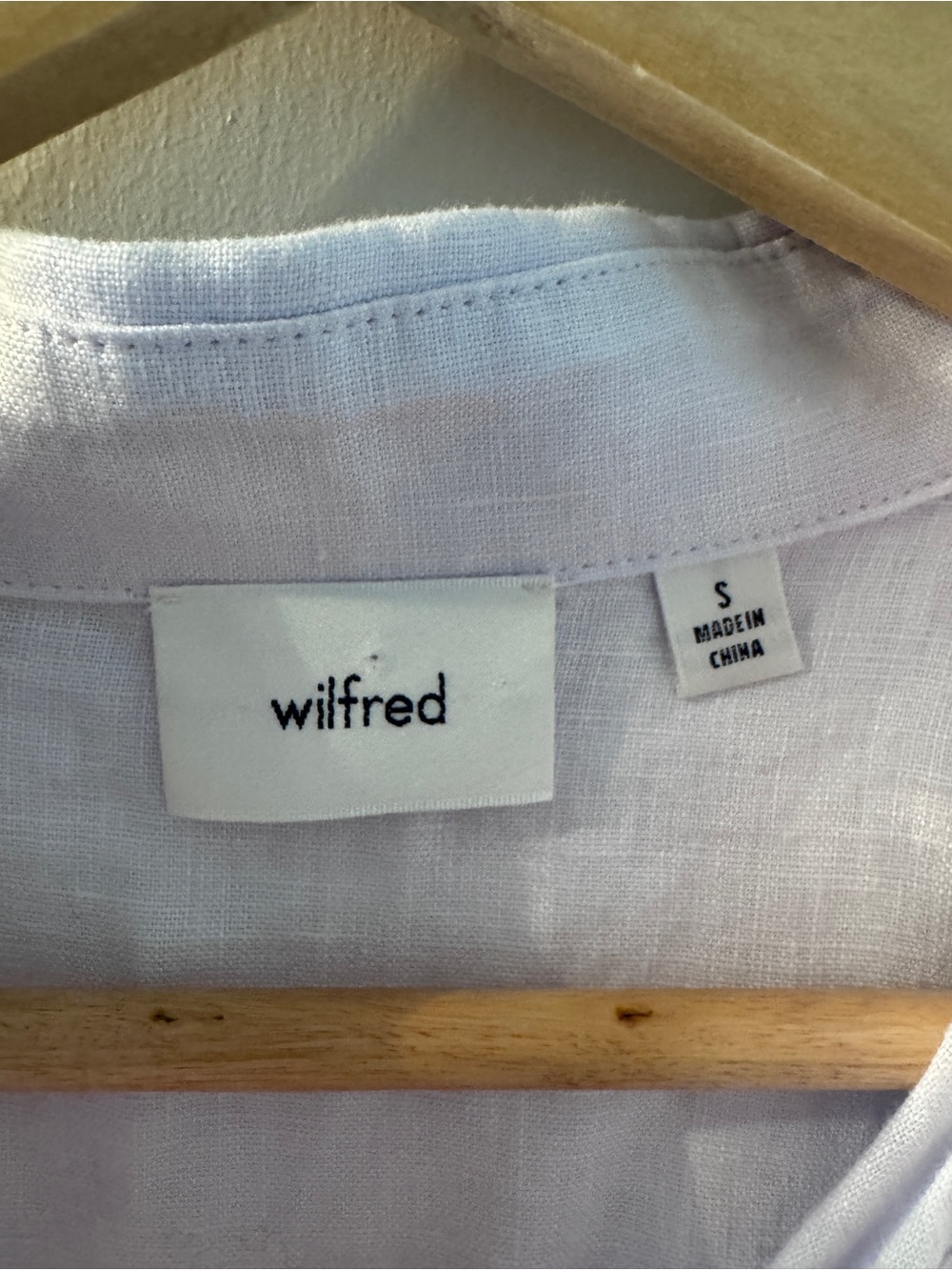 Wilfred Aritzia Light Lavender Shirt Dress with Tie Waist - Picture 3 of 3